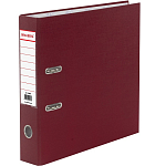 Папка-регистратор BRAUBERG с покрытием из ПВХ, 70 мм, бордовая (удвоенный срок службы), 220892