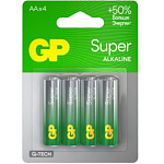 Элемент питания GP LR06 Super G-Tech BL-4 (15AA21-2CRSBC4)
