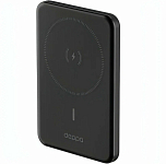 Внешний АКБ DEPPA NRG MageSafe Alum (5000mAh), серый, 15Вт QI (33690)