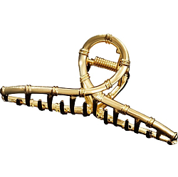 Крабик для волос «Валери», бамбуковая петелька, 7.5 см, золото 5423332