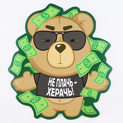 Коврик NONAME «Не плачь», 22 х 20 см