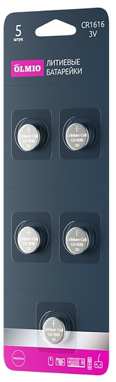 Элемент питания OLMIO CR1616 BL-5