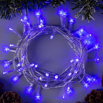 Гирлянда "Нить" 5 м, свечение синее, 8 режимов, IP20
