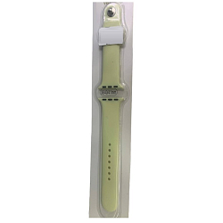 Силиконовый ремешoк NONAME для Apple Watch 38/40mm светло-салатовый