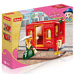 Конструктор SLUBAN Розовая мечта: Троллейбус (145 дет.)