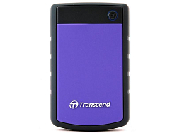 Внешний жёсткий диск 2.5" 1TB Transcend (TS1TSJ25H3P)  USB 3.0 (H3) фиолетовый