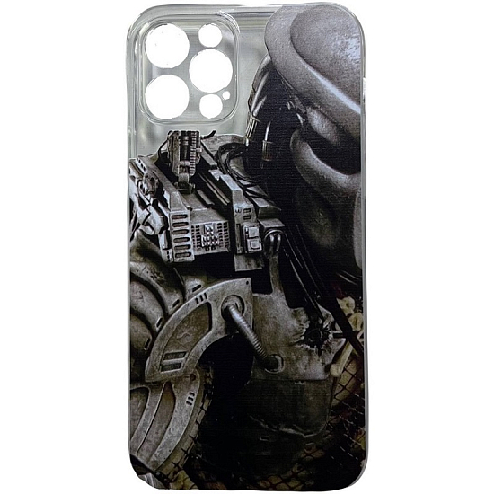 Задняя накладка ISA для iPhone 12 Pro 2.0mm TPU Clear case с принтами (МИКС)