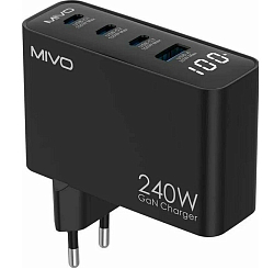 Сетевое ЗУ 1USB/3Type-C MIVO MP-460Q, 240W