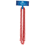 Бусы Волшебная страна Классик длина 2,7м, диаметр бусинки 10мм, цвет красный 104069