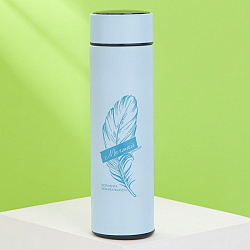 Термос с индикатором температуры «Мечтай», 500 мл, сохраняет тепло 8-10 ч