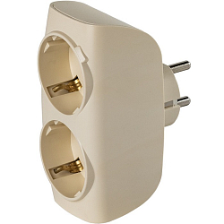 Сетевой разветвитель 2 гн. SMARTBUY б/з, 16А 250B, бежевый (SBE-16-A04i-2z)