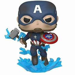 Фигурка Funko POP! Bobble Marvel Avengers Endgame Captain America w/Broken Shield&Mjolnir (573)45137