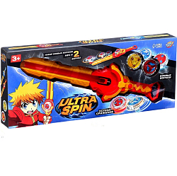 Волчки с мечом ULTRA SPIN «Яростное сражение», набор 2 шт. ,красный 10167228