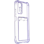 Задняя накладка ZIBELINO Silicone Card Holder Case для Xiaomi Redmi Note 11 Pro 4G/5G (сиреневый) защита к
