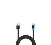Кабель USB <--> Type-C  1.0м JETACCESS JA-DC36 черный, магнитный