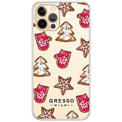 Задняя накладка GRESSO для iPhone 12 Pro Max. Коллекция "Happy Holly-Days". Модель "Christmas is in the Air".
