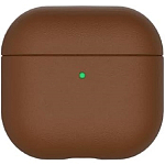Кожанный чехол KZDOO LUXCRAFD для AirPods 4 коричневый