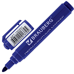 Маркер перманентный синий, пулевидный, 3мм "Classic" BRAUBERG арт.150301