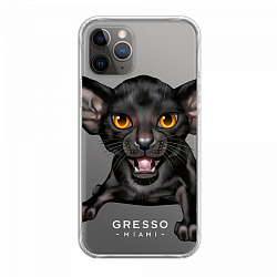 Задняя накладка GRESSO для iPhone 11 Pro. Коллекция "Let’s Be Friends!". Модель "Oriental Shorthair".
