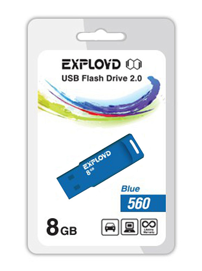 USB  8Gb Exployd 560 Blue