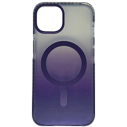 Силиконовый чехол MagSafe Gradient для iPhone 13 (МИКС)