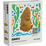 Картонный 3D конструктор Qbrix Кот-акула 23,8×26,7×2,4