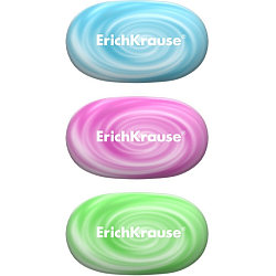 Ластик ErichKrause Color Pebble, гипоаллергенный, 50 х 30 х 10,2 мм