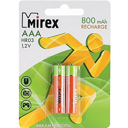 Аккумулятор MIREX R03 800mAh BL-2 Recharge (2/20/100)