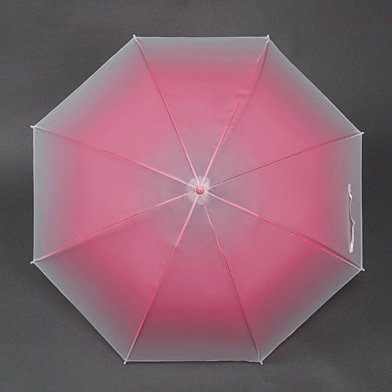 Зонт-трость полуавтоматический «Градиент», 8 спиц, R = 46 см, цвет МИКС
