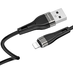 Кабель USB <--> Lightning  1.0м BOROFONE BX46 Rush чёрный