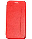 Чехол футляр-книга XIVI для iPhone 7/8/SE2, Premium, вертикальный шов, на магните, экокожа, красный