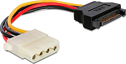 Кабель питания SATA  0.15м Cablexpert CC-SATA-PS-M, 15см, sata 15pin/molex 4pin, пакет