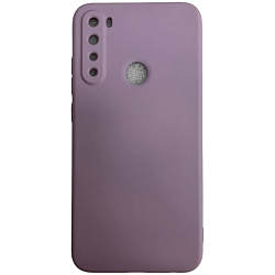 Силиконовый чехол Silicone Case NEW ERA для Xiaomi Redmi Note 8 сиреневый