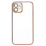 Задняя накладка PC073 для iPhone 12 (yellow) (213805) с закрытой камерой