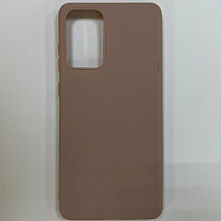 Силиконовый чехол NONAME для Samsung Galaxy A72 матовый, бежевый