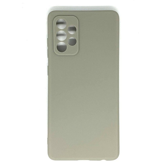 Cиликоновый чехол NONAME для Samsung Galaxy A72 (Серый), матовый