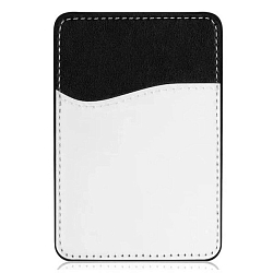 Кошелек для карт DF на смартфон (эко-кожа) CardHolder-03 (black)