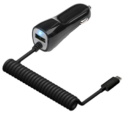 Авто ЗУ JET.A microUSB UC-S17 чёрное (2.1А)