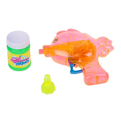 Мыльные пузыри "Рыбка-пистолет" со светом, 50 мл, цвета МИКС 728875