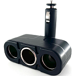 Разветвитель прикуривателя WALKER WSC-13, 3 выхода, 100Вт, с индикатором