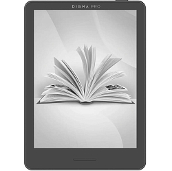 Электронная книга 6" DIGMA pro MOON 6 темно-серый E-Ink Carta 758x1024 1.8Ghz 1Gb/32Gb/SD/microSDHC/подсветка дисплея темно-серый