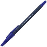 Ручка шарик. синяя 0,7мм  корпус прорезиненный синий STAFF арт.142397