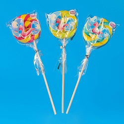 Карамель леденцовая «Диск», кислая, на палочке, 15 г 10009266