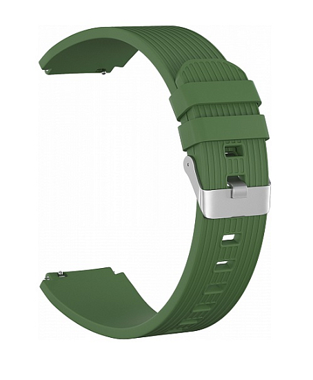 Силиконовый ремешок ZIBELINO для Xiaomi Amazfit Bip зеленый