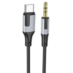 Кабель Jack 3.5 <--> Type-C  1.0м BOROFONE BL19 черный