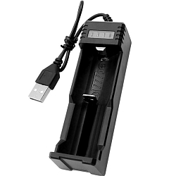 Зарядное устройство AMFOX AH-11 для аккумуляторных батареек, черное