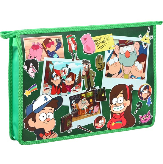 Папка для тетрадей, А4, на молнии, Гравити Фолз 10335779