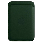 Кошелек для карт MagSafe Leather Wallet (№02 Зеленый) (с лого)