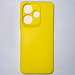 Задняя накладка Мобилис для Xiaomi Redmi 13, желтый , матовая с защитой камеры