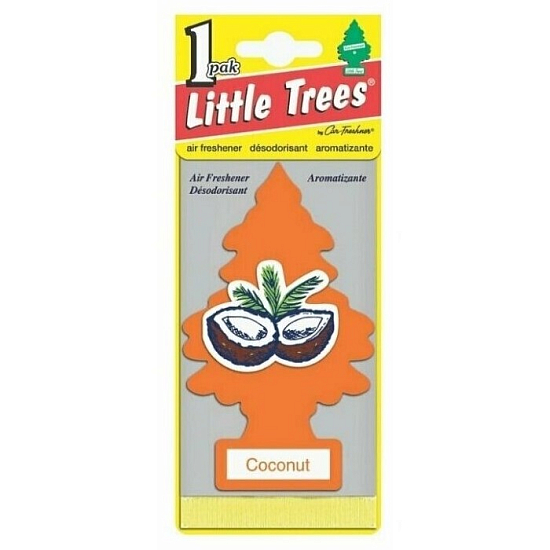 Ароматизатор CAR freshener Кокос (Coconut) ЁЛКА подвесной
